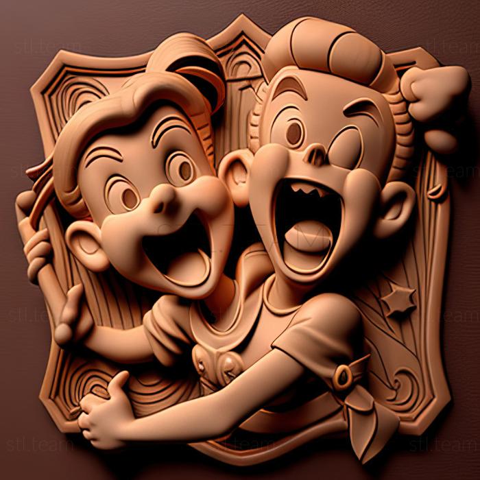 3D модель St персонажи из любимых мультфильмов, которые обезоруживают своим чаем (STL)